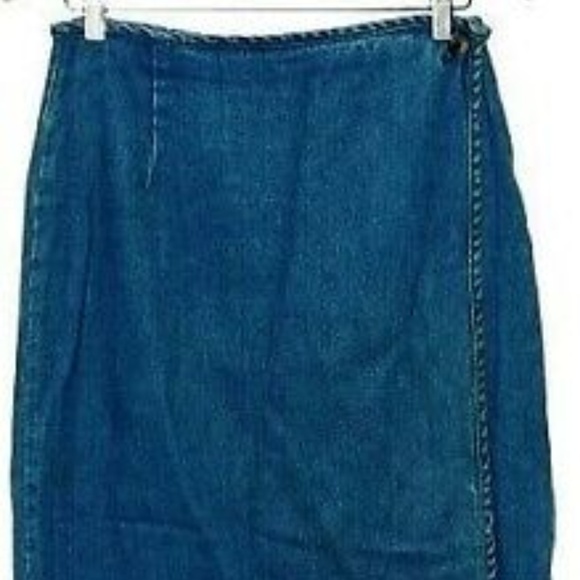 L.L. Bean Dresses & Skirts - Vintage Boho Long Denim Wrap Skirt Size 8 28x34 L.L. Bean Dresses & Skirts - Vintage Boho Long Denim Wrap Skirt Size 8 28x34
